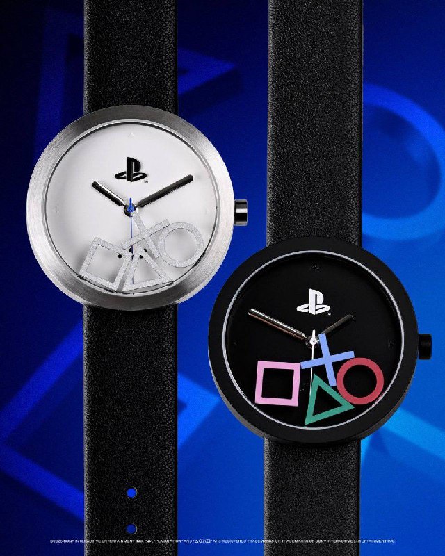 Anicorn × PlayStation 联名手表于今日开售，共推出两款设计：其中一款是以初代PlayStation为设计灵感的限定版机械表，售价780美元；另一款则是表盘上刻有PlayStation标志性符号，售价250美元
